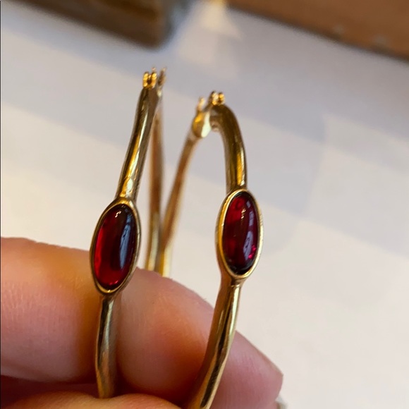 Gold Toned Hoops - Picture 2 of 4